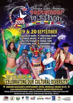 chilean, latin america, festival, chilean latin america september festival, multiple stages, djs tropical bands, arts and crafts, sandown racecourse