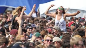 Fans at St the Laneway Festival at Auckland's Silo Park in January this year.
