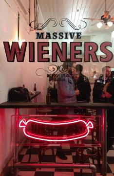 Massive Wieners in Chapel St, Prahran, is good for a cheeky hot dog.