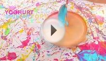 Fun Art Idea for Kids: Yoghurt Spin Art Tops